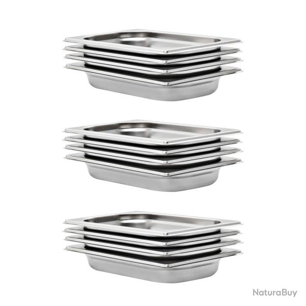 R�cipients Gastronorm 12 pcs GN 1/4 40 mm Acier inoxydable