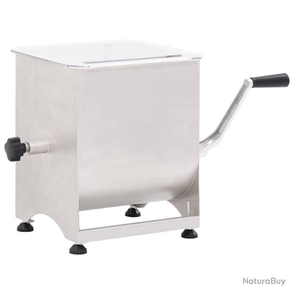 M�langeur de viande avec bo�te de vitesse Argent� Inox