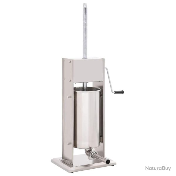 Poussoir � saucisse manuel Argent� 15 L Acier inoxydable