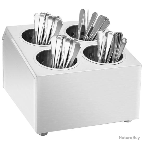 Porte-couverts 4 grilles Carr� Acier inoxydable