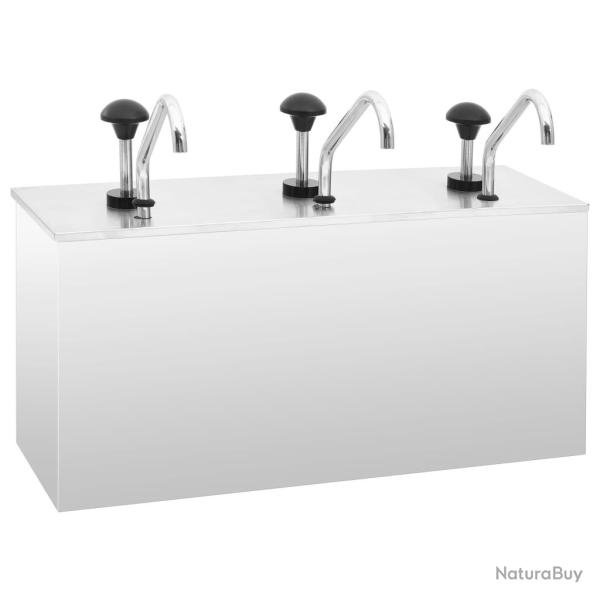 Distributeur de sauces Acier inoxydable 3 x 3,5 L