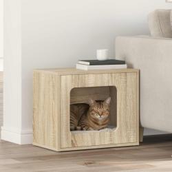 Maison pour chat 51 x 30 x 42,5 cm Bois d'ing&eacute;nierie