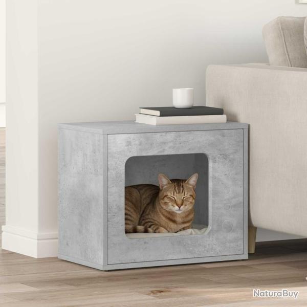 Maison pour chat B�ton 51 x 30 x 42,5 cm Bois d'ing�nierie