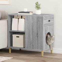 Maison pour chat Gris 72 x 42.5 x 70 cm