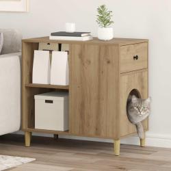 Maison pour chat Ch&ecirc;ne artisan 72 x 42.5 x 70 cm