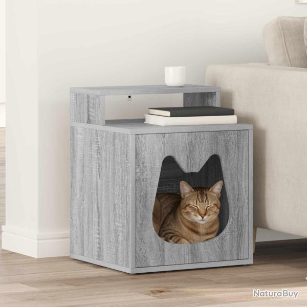 Maison pour chat Gris 42,5 x 40 x 53,5 cm