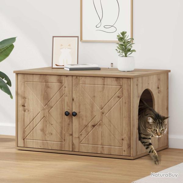 Maison pour chat Ch�ne artisan 85 x 55 x 50 cm