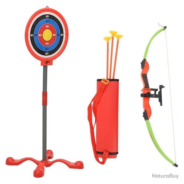 Ensemble de tir � l'arc et de fl�ches avec cible pour enfants