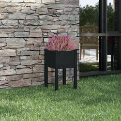 Jardini&egrave;re d'ext&eacute;rieur Noir 40x40x70 cm Bois de pin massif