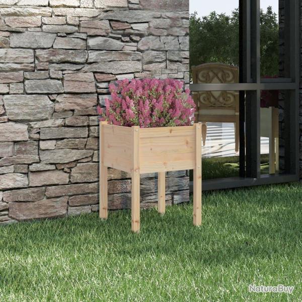 Jardini�re d'ext�rieur 50x50x70 cm bois de pin massif