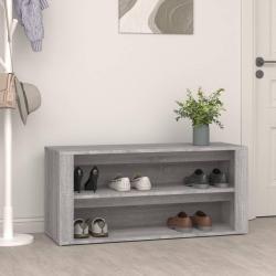 &Eacute;tag&egrave;re &agrave; chaussures gris 100x35x45 cm Bois d'ing&eacute;nierie