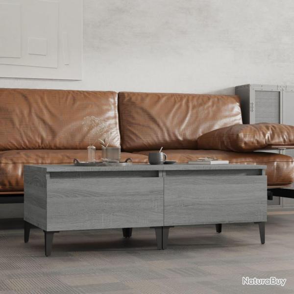 Tables d'appoint 2 pcs gris 50x46x35 cm Bois ing�nierie