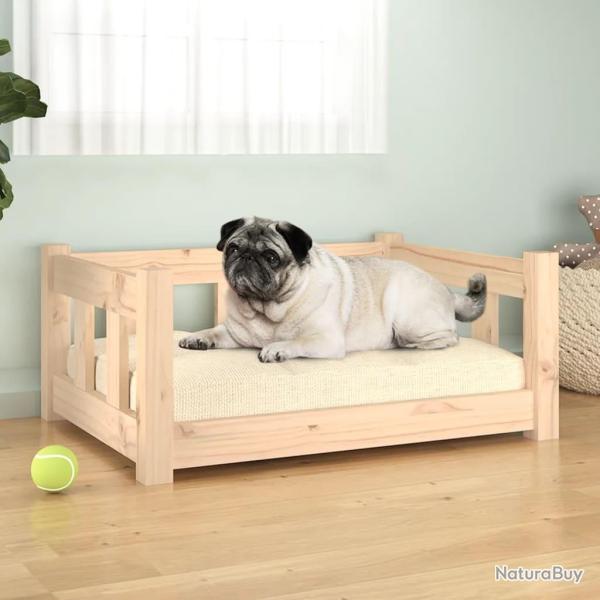Lit pour chien 65,5x50,5x28 cm Bois de pin solide