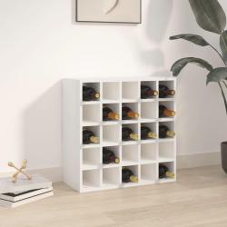 Cave &agrave; vin Blanc 56x25x56 cm Bois massif Pin