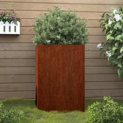 Jardini&egrave;re 42x38x75 cm acier corten
