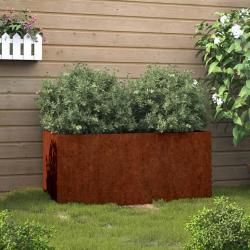 Jardini&egrave;re 62x30x29 cm acier corten