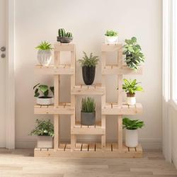 Support &agrave; plantes 104,5x25x109,5 cm Bois massif de pin