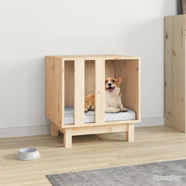 Niche pour chien 50x40x52 cm Bois de pin massif