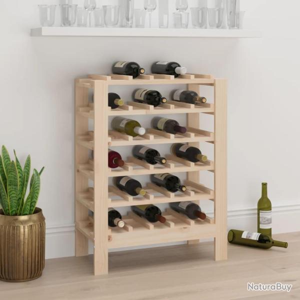 Casier � vin 61,5x30x82 cm Bois de pin massif