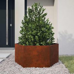Jardini&egrave;re Rouill&eacute; 90x90x45 cm Acier corten