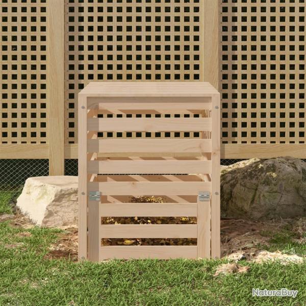 Composteur 63,5x63,5x77,5 cm Bois massif de pin