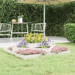 Jardini&egrave;re Blanc 112x112x27 cm Bois massif de pin