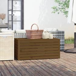 Bo&icirc;te de marron miel 101x50,5x46,5 cm bois massif de pin