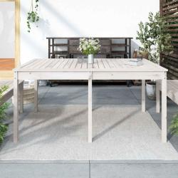 Table de blanc 159,5x82,5x76 cm bois massif de pin