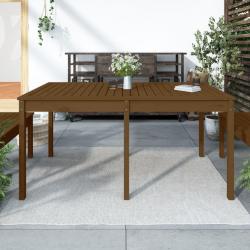 Table de marron miel 159,5x82,5x76 cm bois massif de pin
