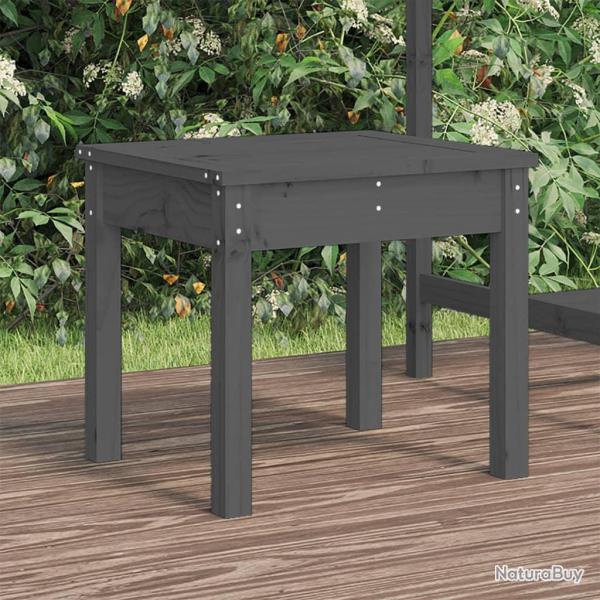 Banc de gris 50x44x45 cm bois massif de pin
