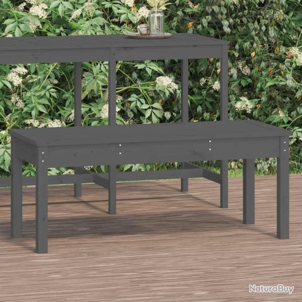 Banc de gris 109x44x45 cm bois massif de pin