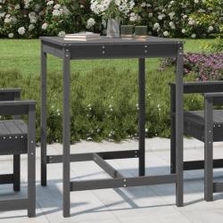 Table de gris 82,5x82,5x110 cm bois massif de pin