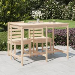 Table de 159,5x82,5x110 cm bois massif de pin