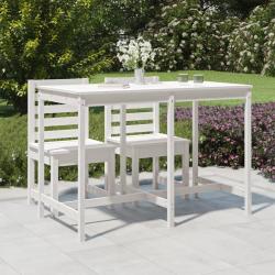 Table de blanc 159,5x82,5x110 cm bois massif de pin