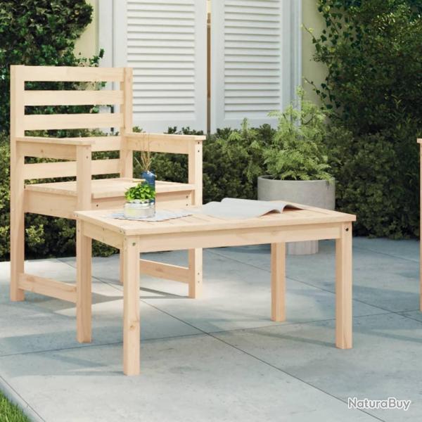 Table de 82,5x50,5x45 cm bois massif de pin