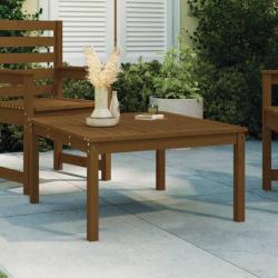 Table de marron miel 82,5x82,5x45 cm bois massif de pin