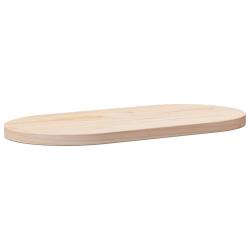 Plateau de table 60x30x2,5 cm Bois massif Pin Ovale