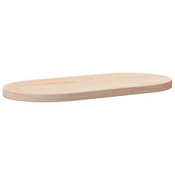 Plateau de table 80x40x2,5 cm Bois massif Pin Ovale