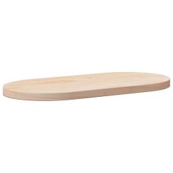 Plateau de table 90x45x2,5 cm Bois massif Pin Ovale