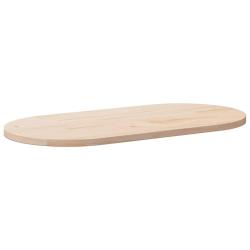 Plateau de table 100x50x2,5 cm Bois massif Pin Ovale