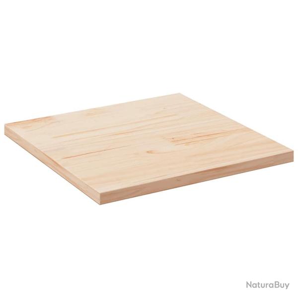 Plateau de table 80x80x2,5 cm Bois massif Pin Carr�