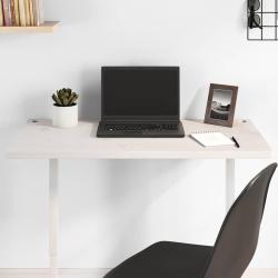 Dessus de bureau blanc 80x40x2,5 cm bois massif de pin