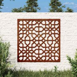 D&eacute;coration murale 55x55 cm acier corten design mauresque