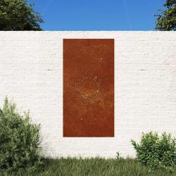 D&eacute;coration murale 105x55cm acier corten design du soleil