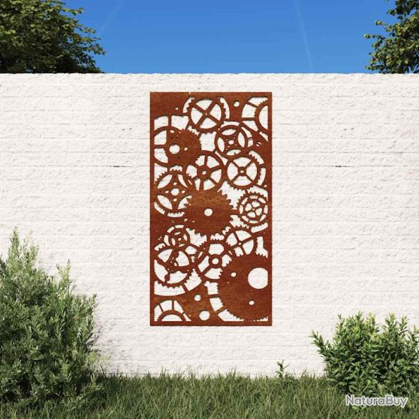 D�coration murale 105x55 cm design de roue dent�e