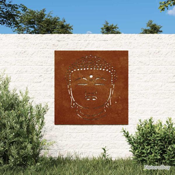 D�coration murale 55x55 cm motif de t�te de bouddha