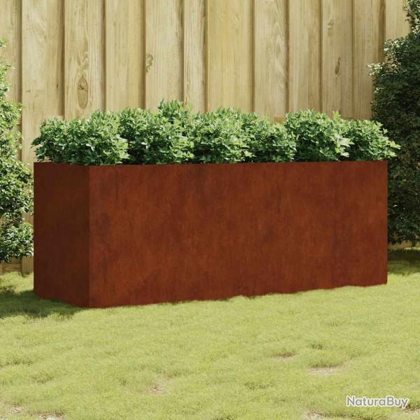 Lit sur�lev� de 200x80x80 cm acier corten