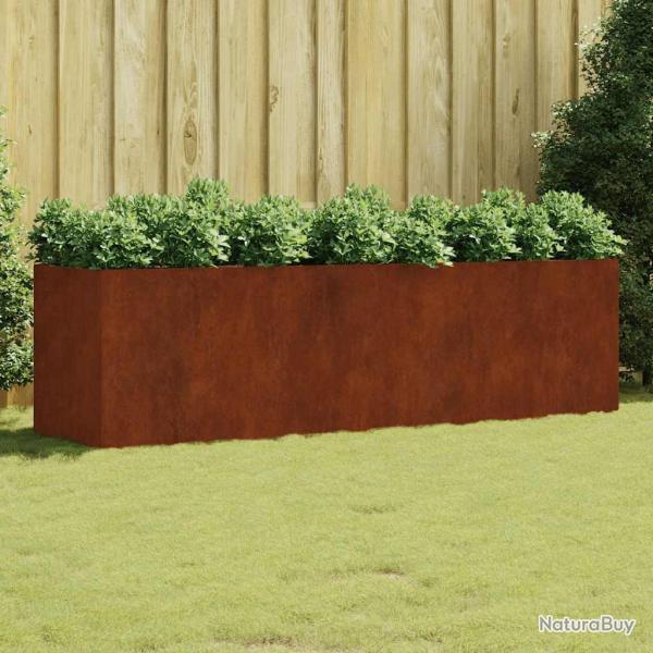 Lit sur�lev� de 280x80x80 cm acier corten