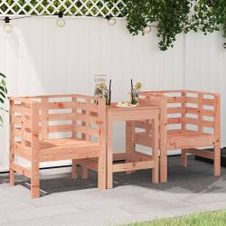 Chaises de lot de 2 61,5x53x71 cm bois massif de douglas