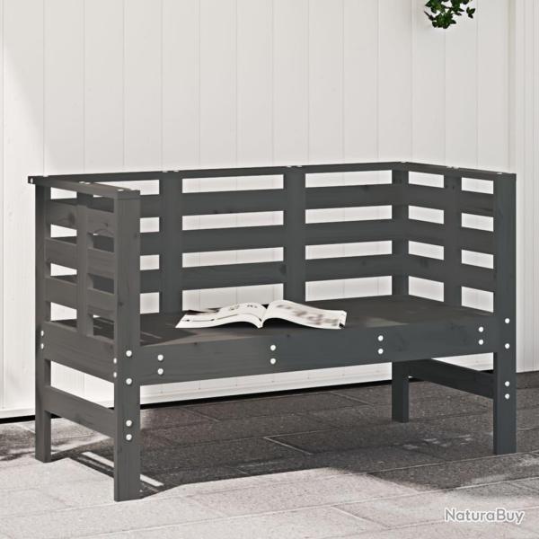 Banc de gris 111,5x53x71 cm bois massif de pin
